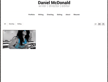 Tablet Screenshot of danielmcdonald.net